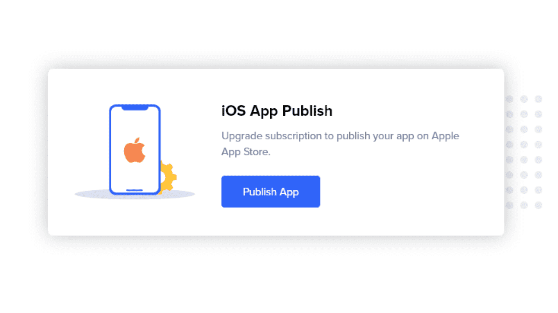 Publish your iOS app with AppMySite