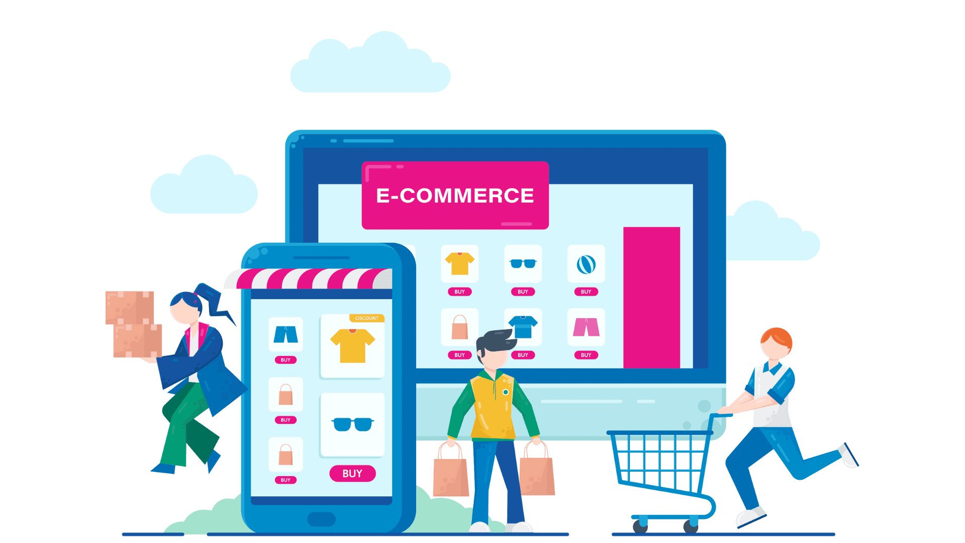 Manage shopping app with website