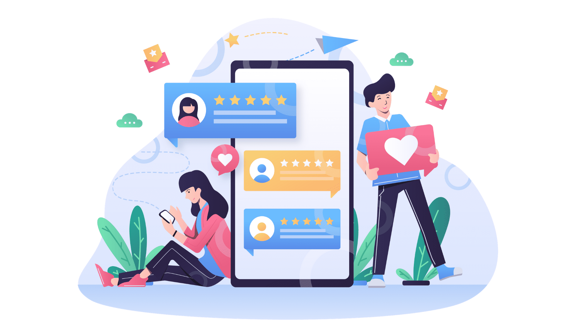 collect user ratings and reviews