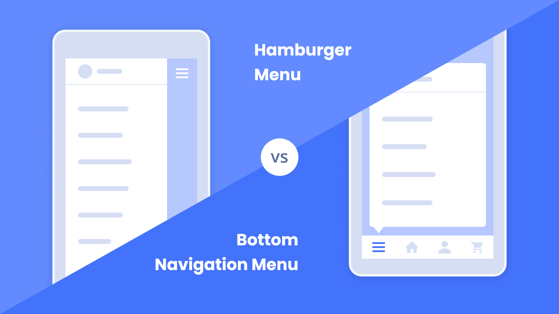 Rethinking Hamburgers for eCommerce. Know why bottom navigation bar is the new trend - AppMySite
