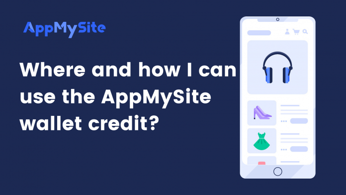 Where and how I can use the AppMySite wallet credit?
